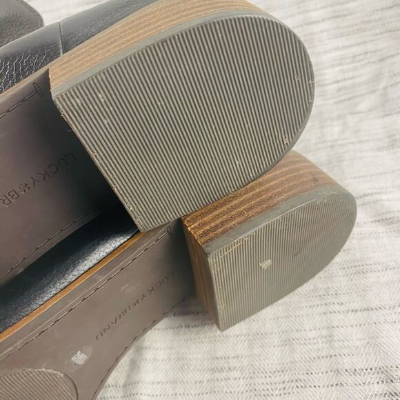 Lucky Brand Lufti‎ Black Leather Chelsea Boots Size 10 Casual Classic NWOB - Picture 6 of 8